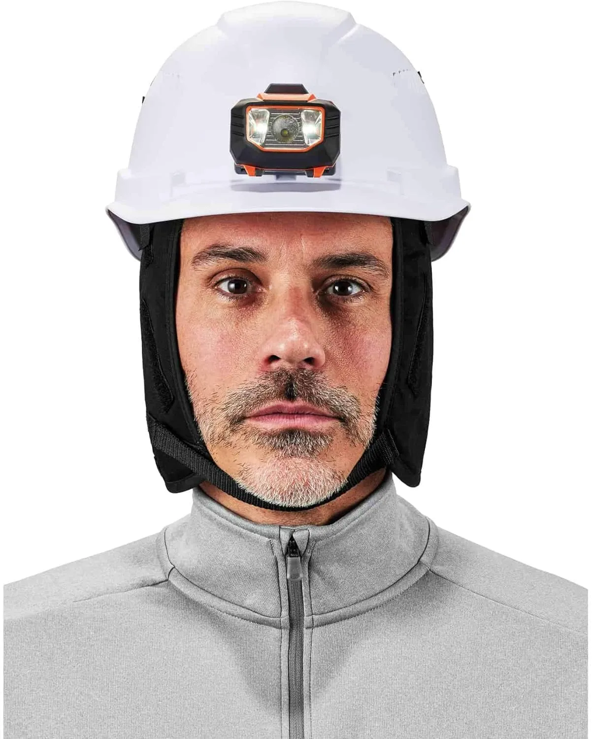 Ergodyne N-Ferno 6850 Winter Hard Hat Liner - 2-Layer, Fleece-Lined, Cotton Shell, Reg-Length One Size