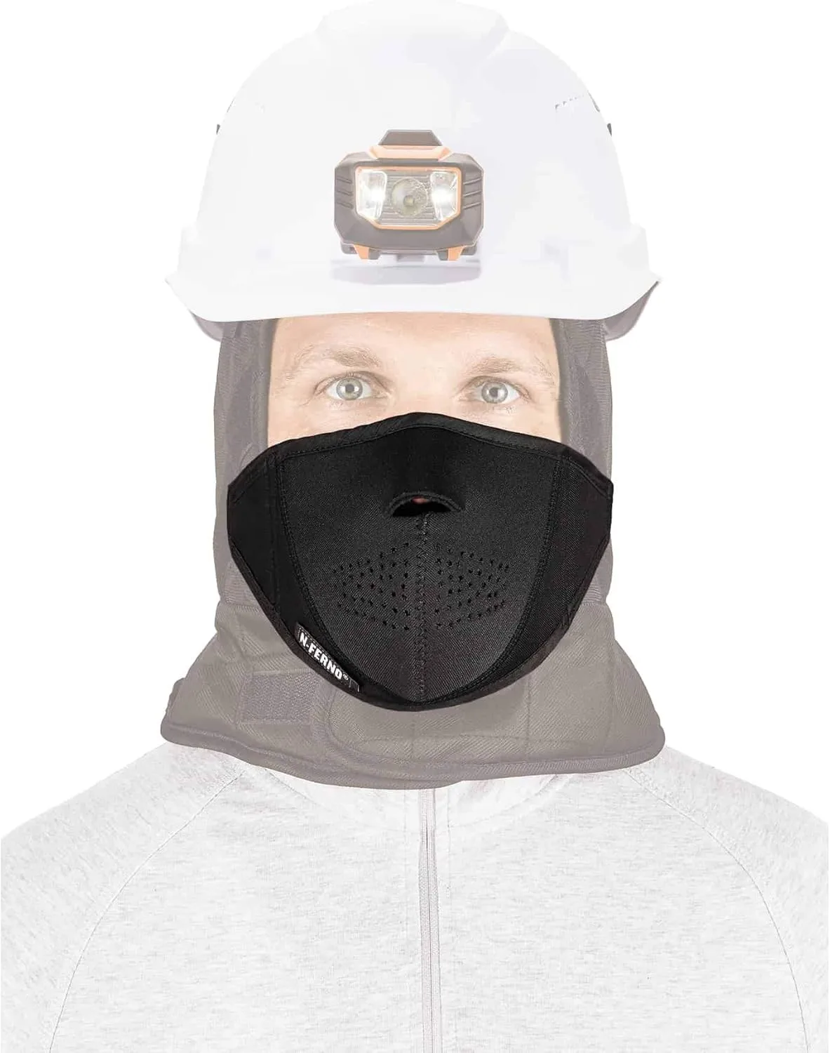 Detachable Neoprene Mouthpiece for Winter Liners, Ergodyne N-Ferno 6874,Black Mask