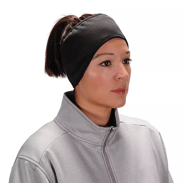 Ergodyne N-Ferno 6887 2-Layer Winter Headband, One Size, Black