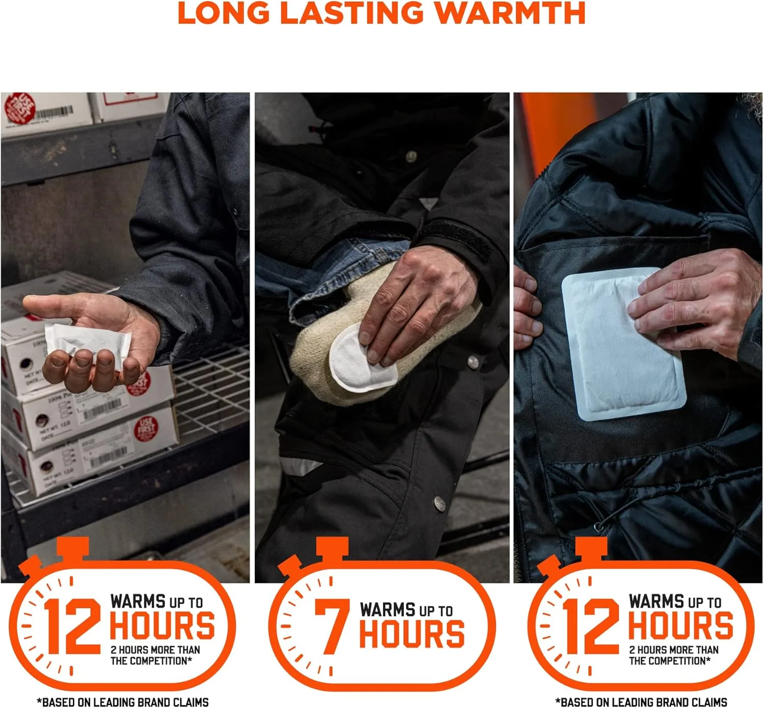 Ergodyne N-Ferno 6994 Adhesive Body, Toe, Hand Warmers Variety Pack, Disposable, Up to 12 Hours of Warming
