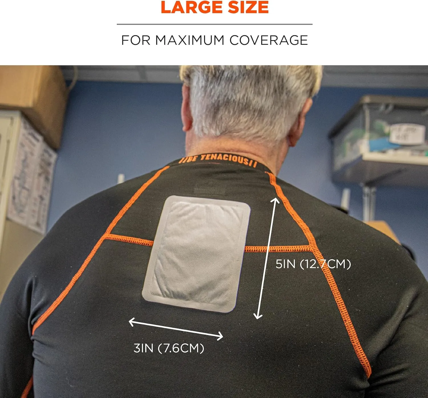 Ergodyne N-Ferno 6997 Adhesive Body Warmer, Air Activated Heat Pad, Up to 12 Hours of Warming Adhesive Body Warmers