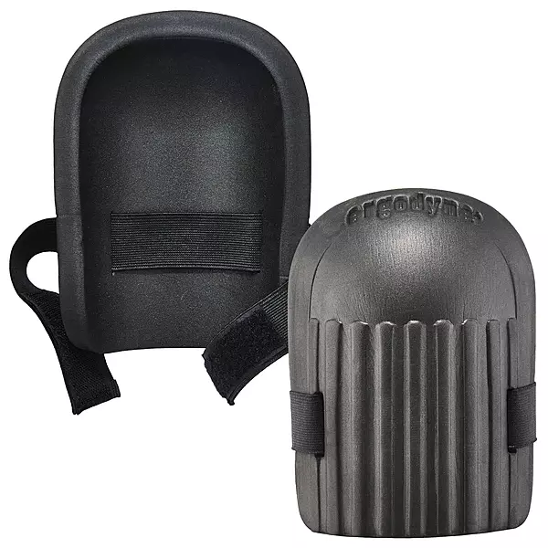 Ergodyne ProFlex 200 Short Cap Light-Duty Copolymer Knee Pads, Black