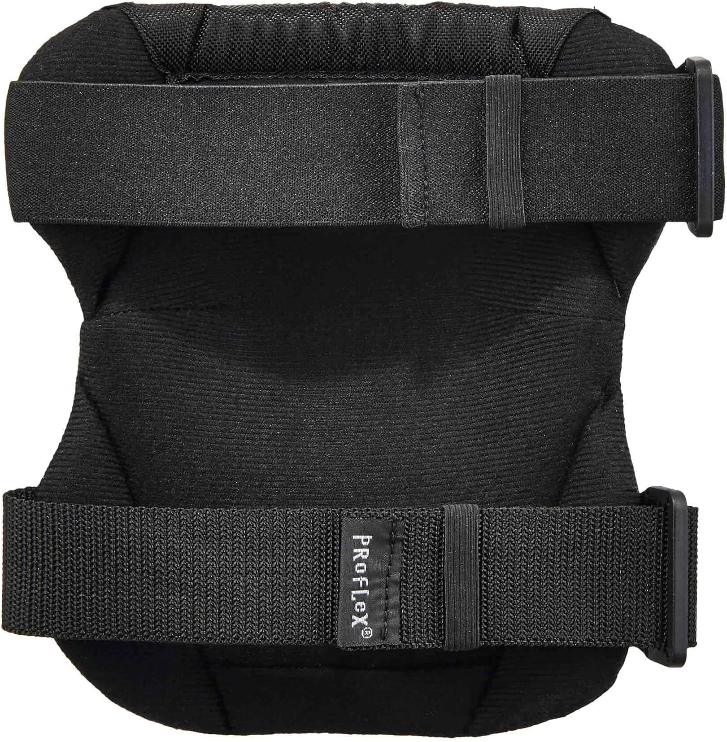 Ergodyne ProFlex 300 Rounded Cap Knee Pads, White Cap, Buckle Closure (Pair)