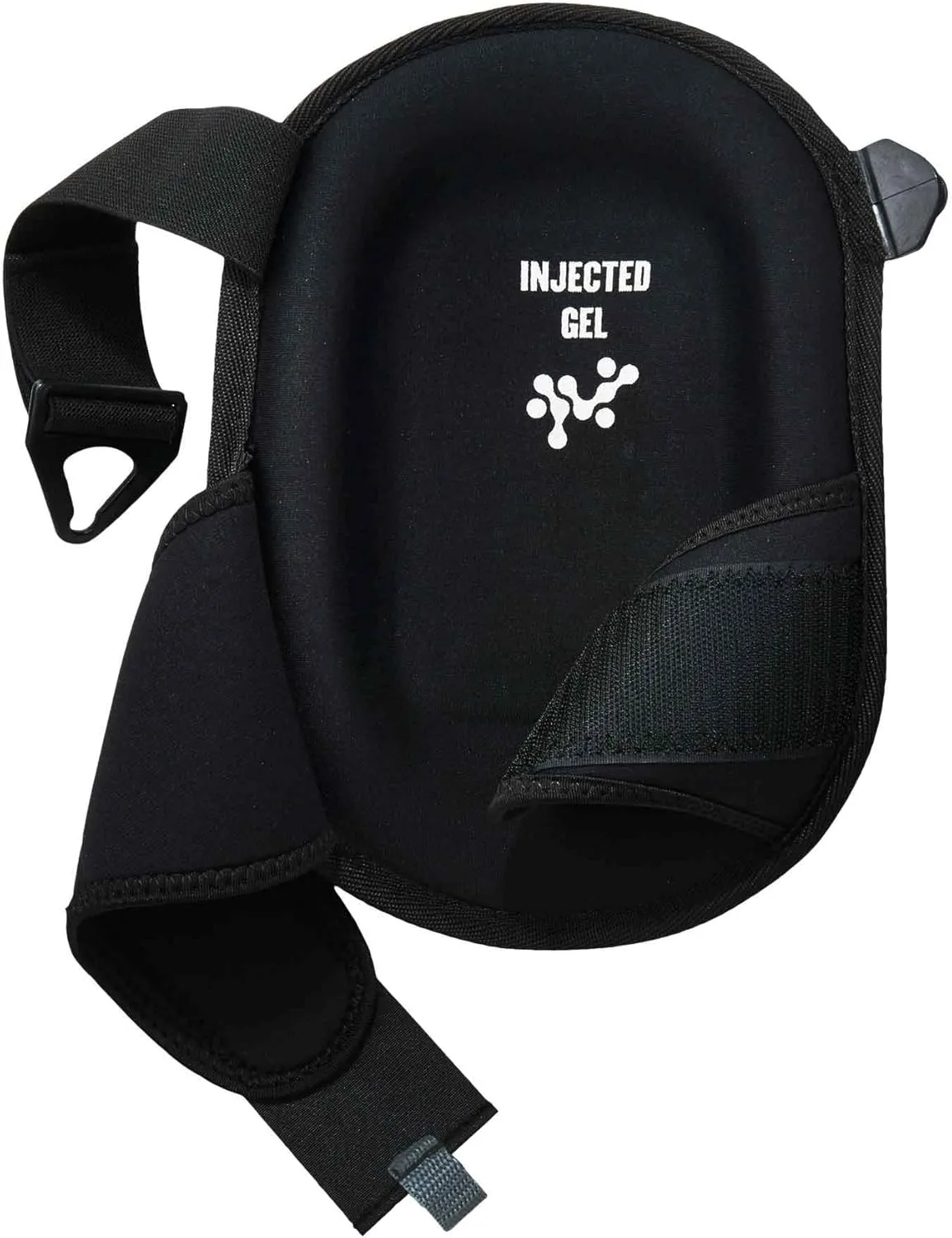 Ergodyne ProFlex 345 Professional Knee Pads, Protective Long Cap, Injected Gel Padded Technology, Adjustable Straps, Black