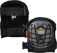 Ergodyne ProFlex 357 Professional Knee Pads, Protective Short Cap, Lightweight Gel Padded Technology, Adjustable Straps