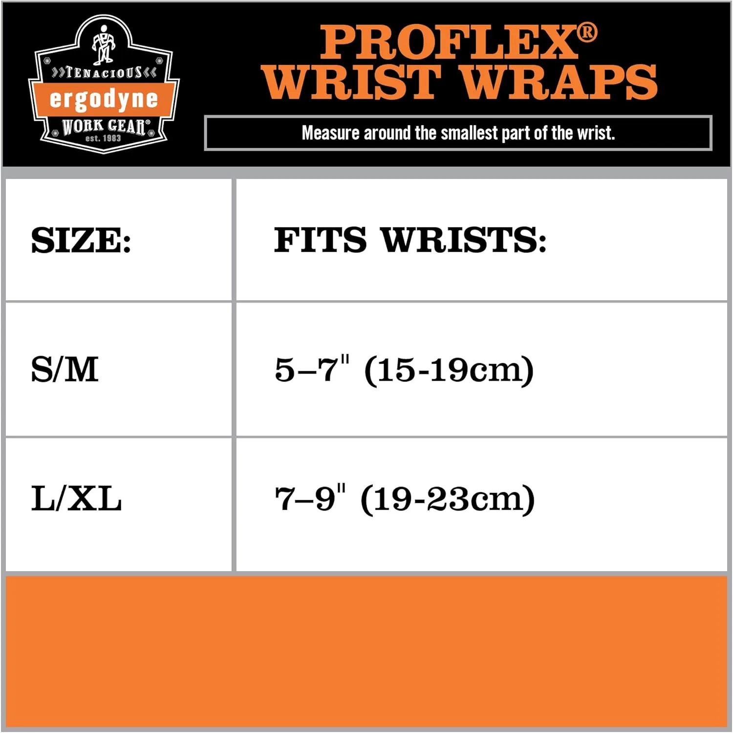 Ergodyne ProFlex 400 Universal Wrist Wrap, Black