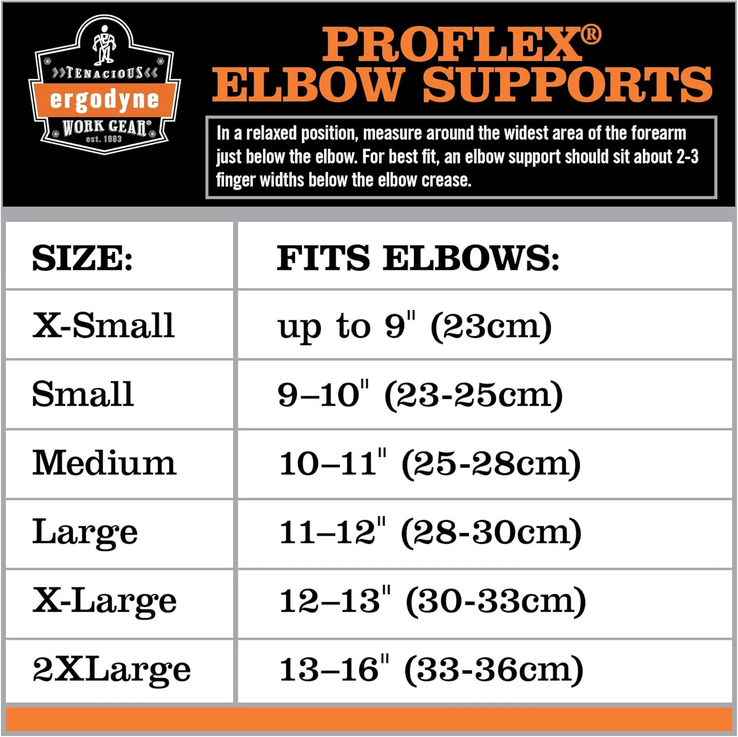 ERGODYNE ProFlex 500 Elbow Support