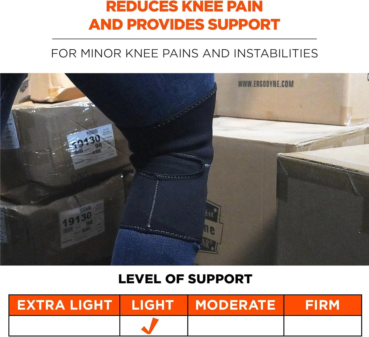 Ergodyne ProFlex 600 Single-Layer Neoprene Knee Sleeve