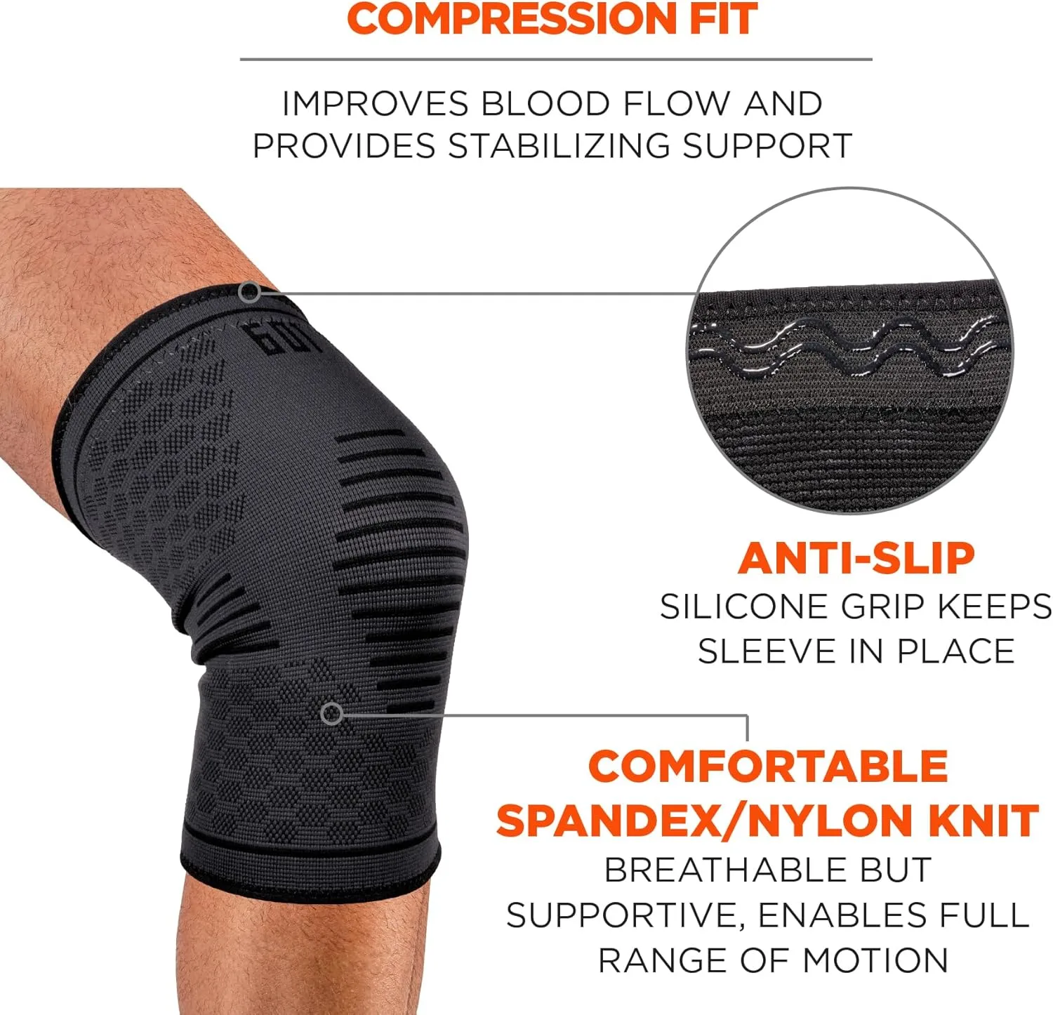 Ergodyne ProFlex 601 Knee Compression Sleeves