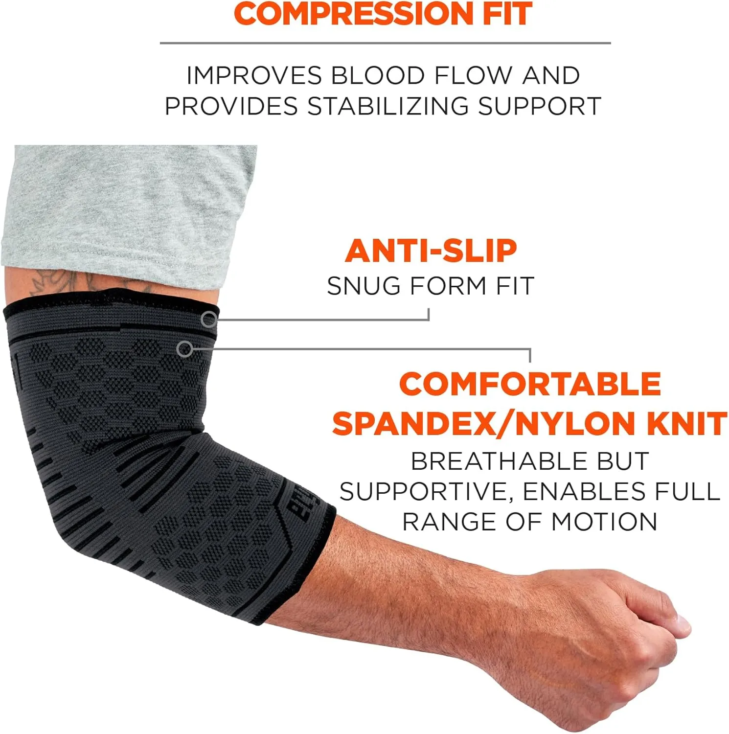 Ergodyne ProFlex 651 Elbow Compression Sleeves