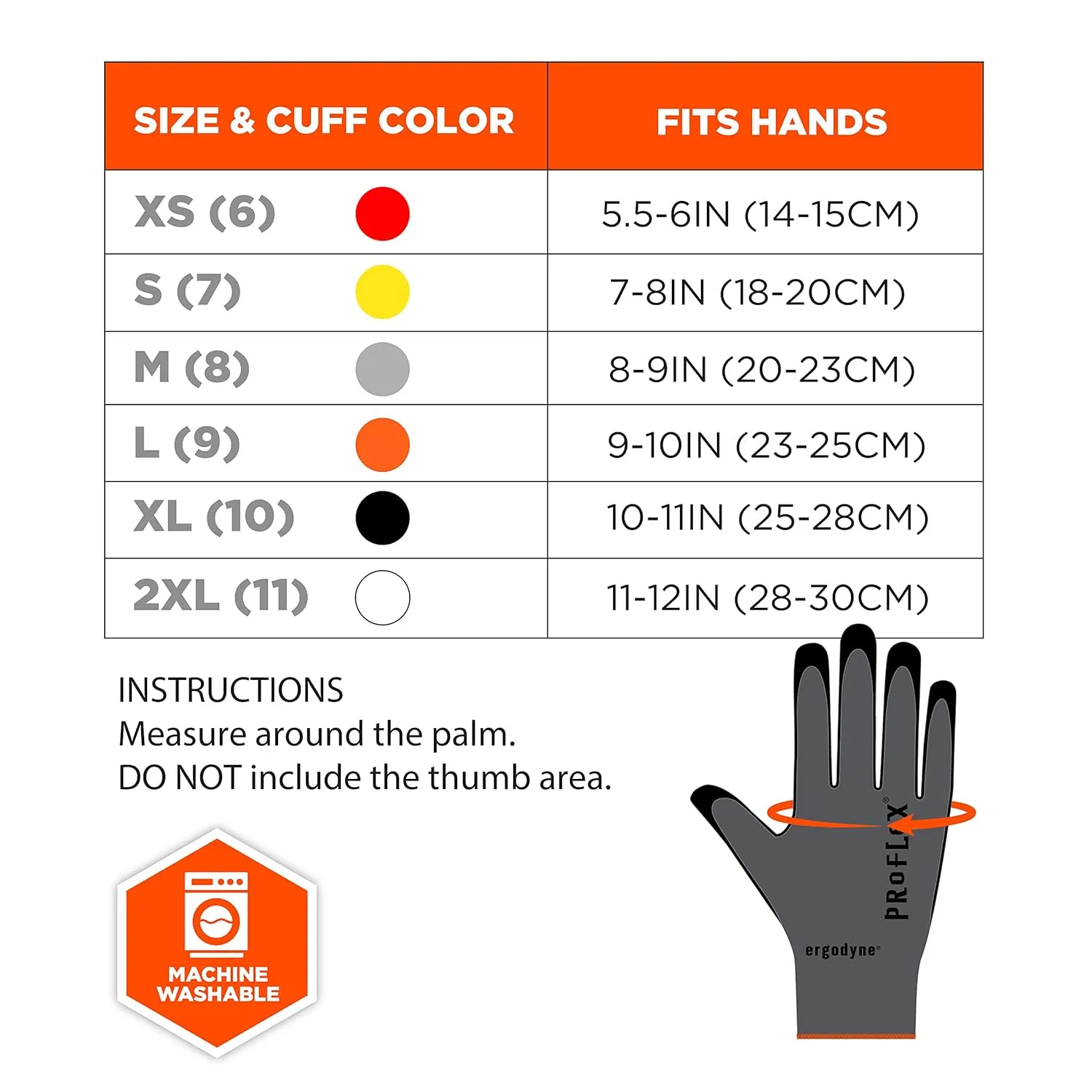 Ergodyne ProFlex 7000 Nitrile-Coated Gloves, Microfoam Palm, Gray, Medium, 12 Pairs