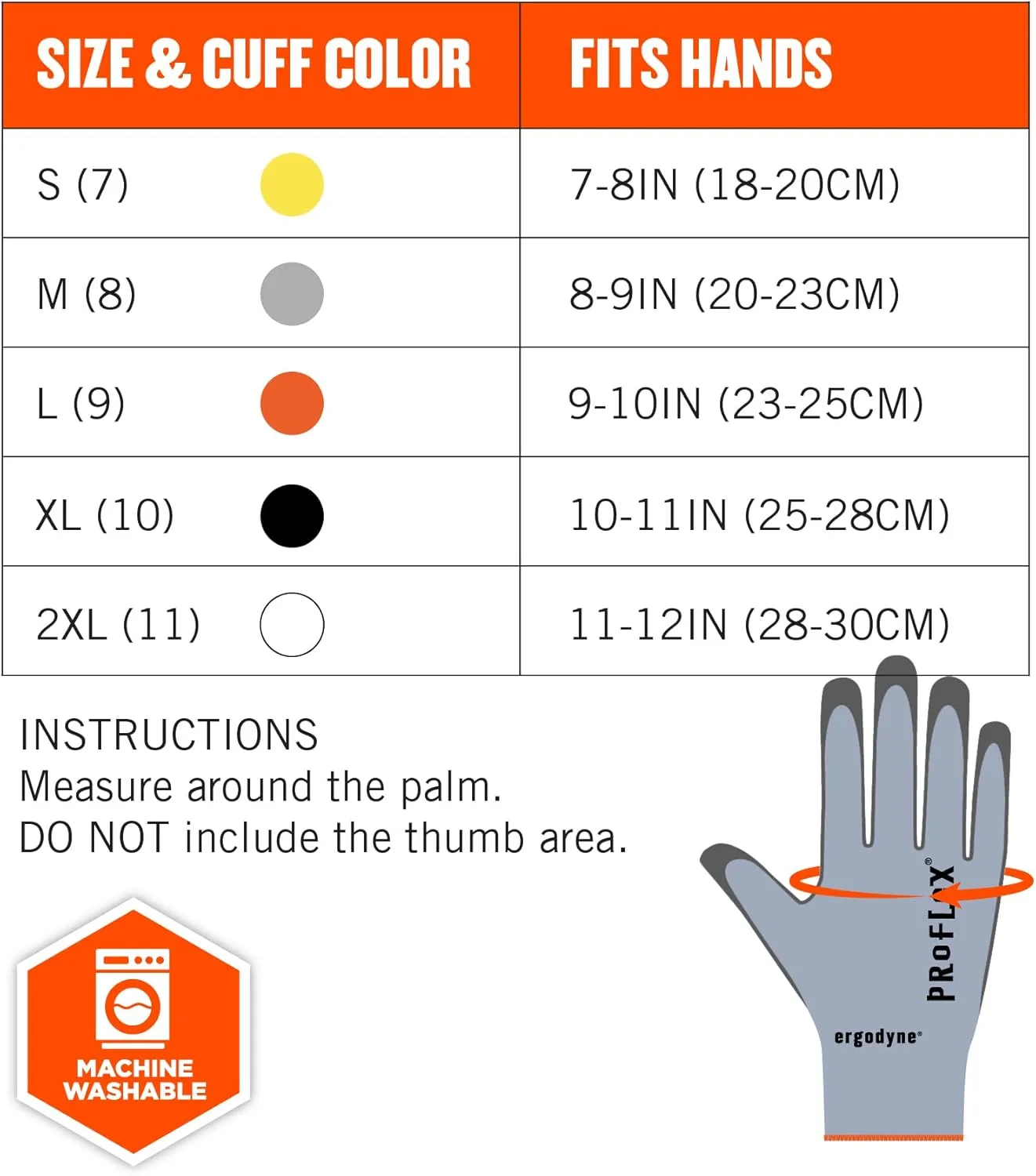 Ergodyne ProFlex 7025 Cut Resistant Work Gloves, PU Coated