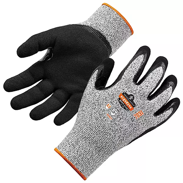 Ergodyne unisex adult Cut Resistant Work Gloves, A3, Surfaces, ANSI A3 Sandy Nitrile Coated Palms for Optimal Grip - of 1 US