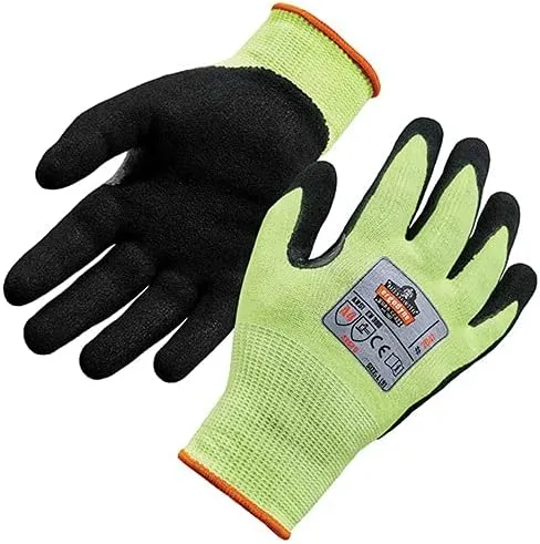 Ergodyne ProFlex 7041 Hi-Vis Nitrile-Coated Level 4 Cut Gloves