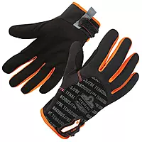 ProFlex 812 Work Glove, Synthetic Leather Palm, Breathable Comfort, Medium, Black