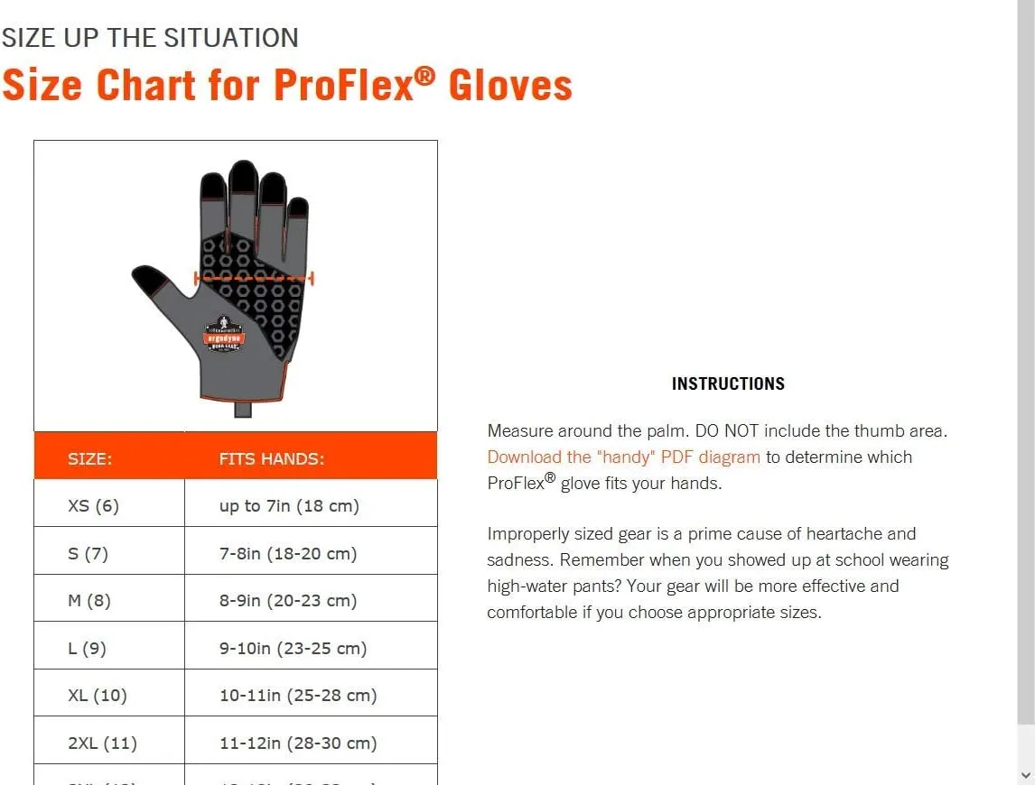 ProFlex 812 Work Glove, Synthetic Leather Palm, Breathable Comfort, Medium, Black