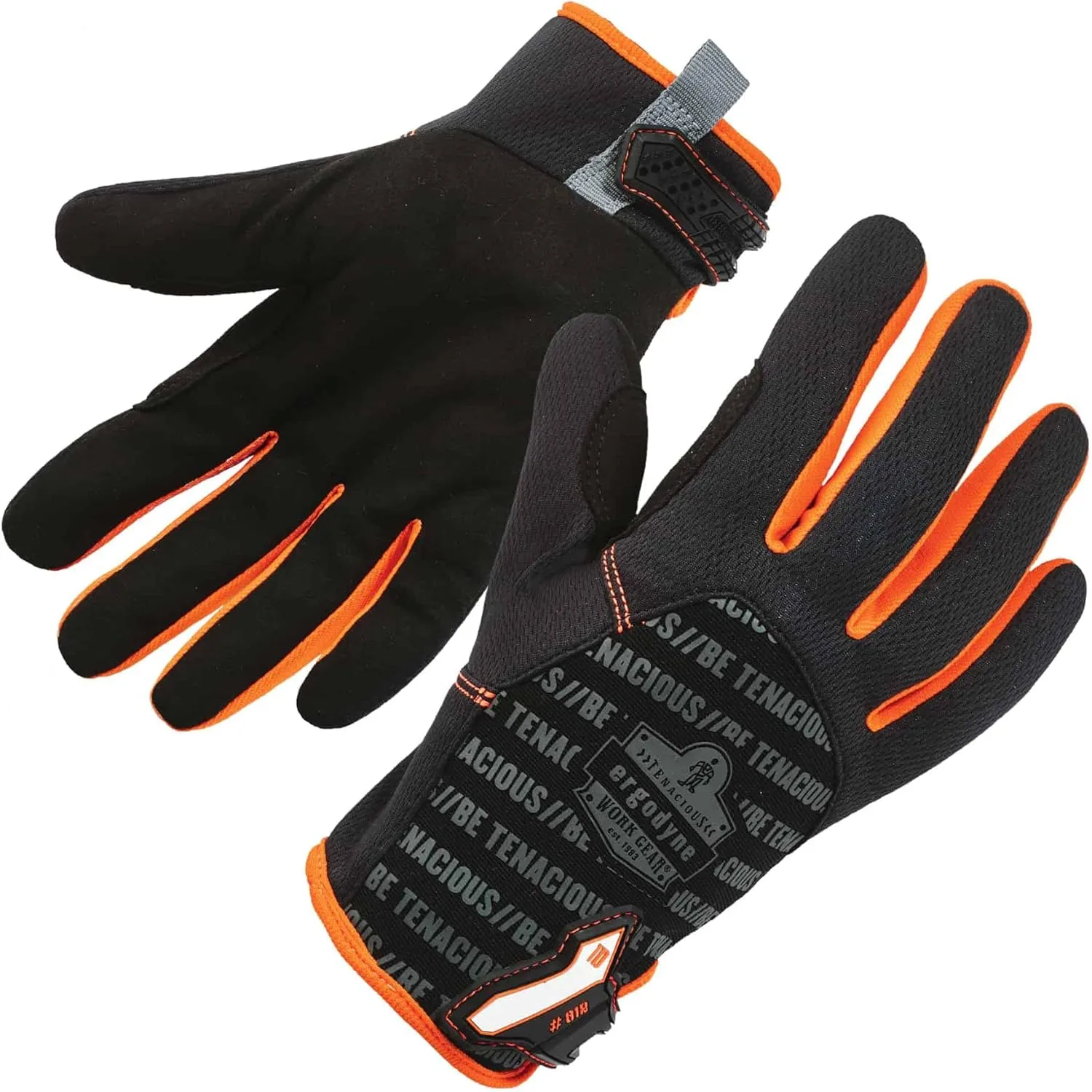 ProFlex 812 Work Glove, Synthetic Leather Palm, Breathable Comfort, Small, Black