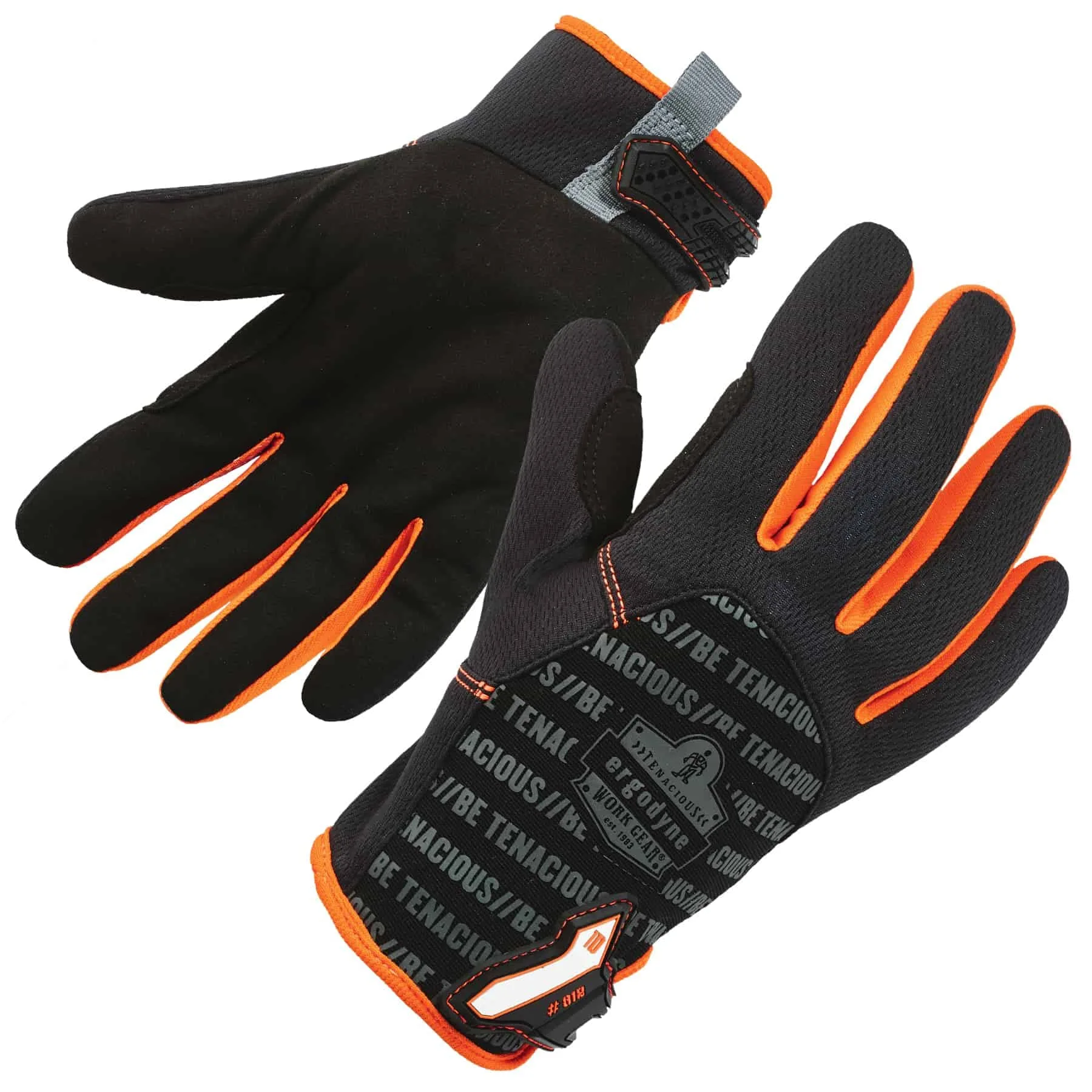 ProFlex 812 Work Glove, Synthetic Leather Palm, Breathable Comfort, Small, Black