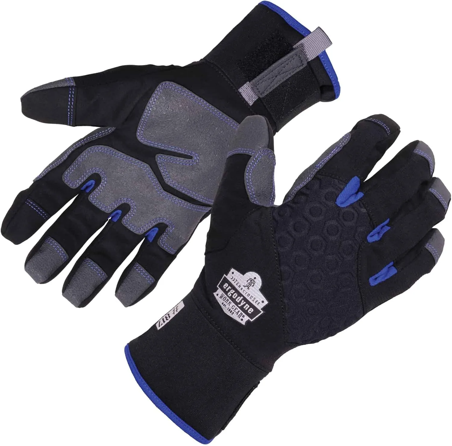 ERGODYNE ProFlex 817 Thermal Insulated Touchscreen Reinforced Palm Work Gloves