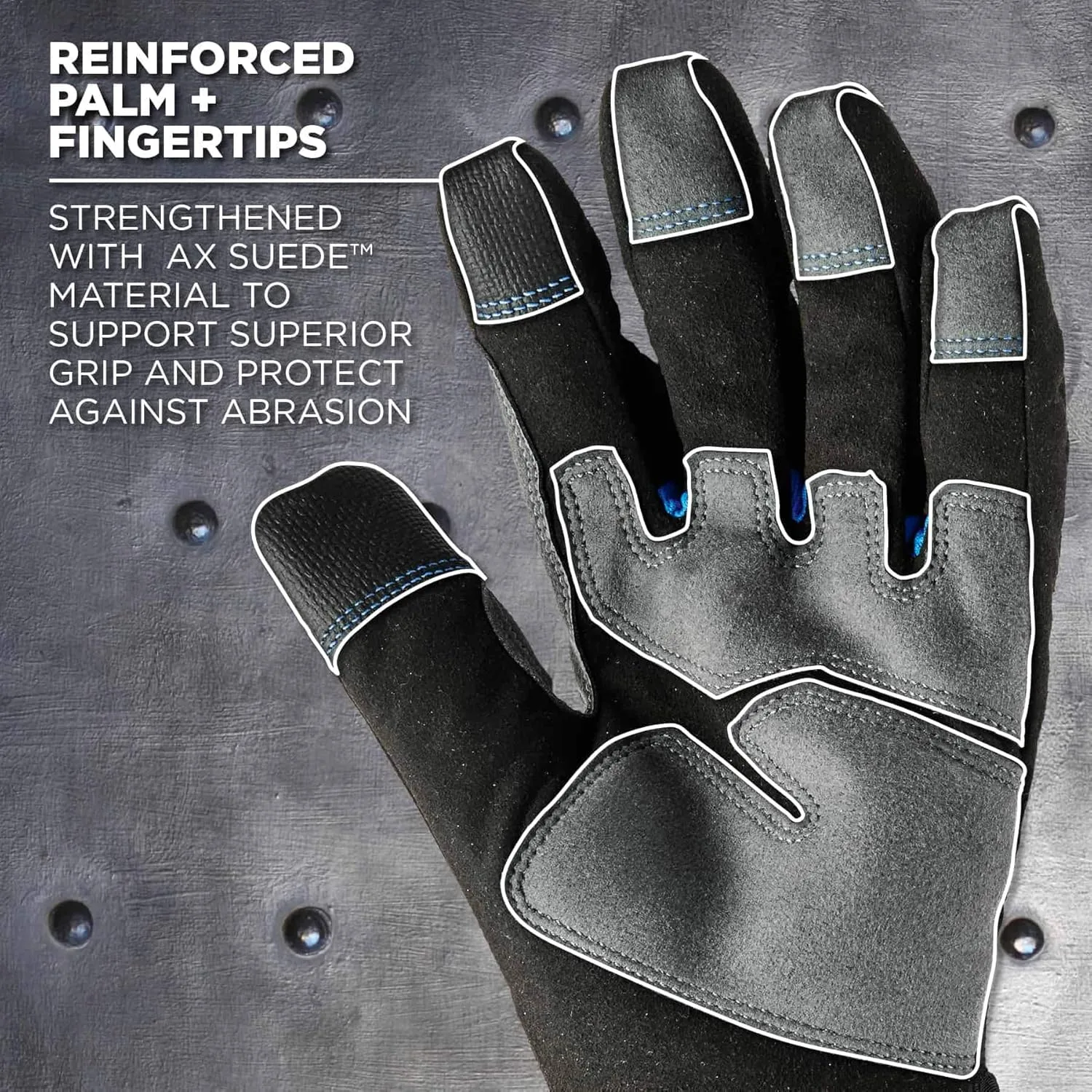 ERGODYNE ProFlex 817 Thermal Insulated Touchscreen Reinforced Palm Work Gloves