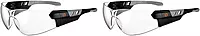 Ergodyne - 59103 Skullerz SAGA Frameless Safety Glasses, Anti Fog Clear Lens Matte Black (Pack of 2) Matte Black Frame