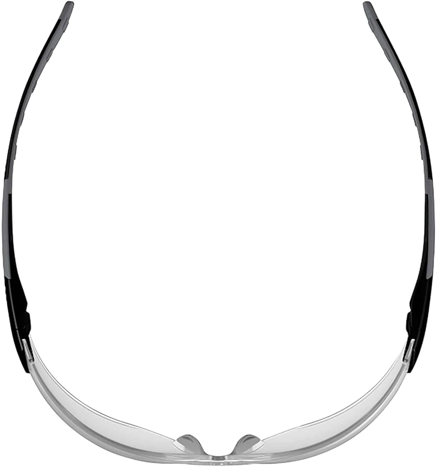 Ergodyne - 59103 Skullerz SAGA Frameless Safety Glasses, Anti Fog Clear Lens Matte Black (Pack of 2) Matte Black Frame