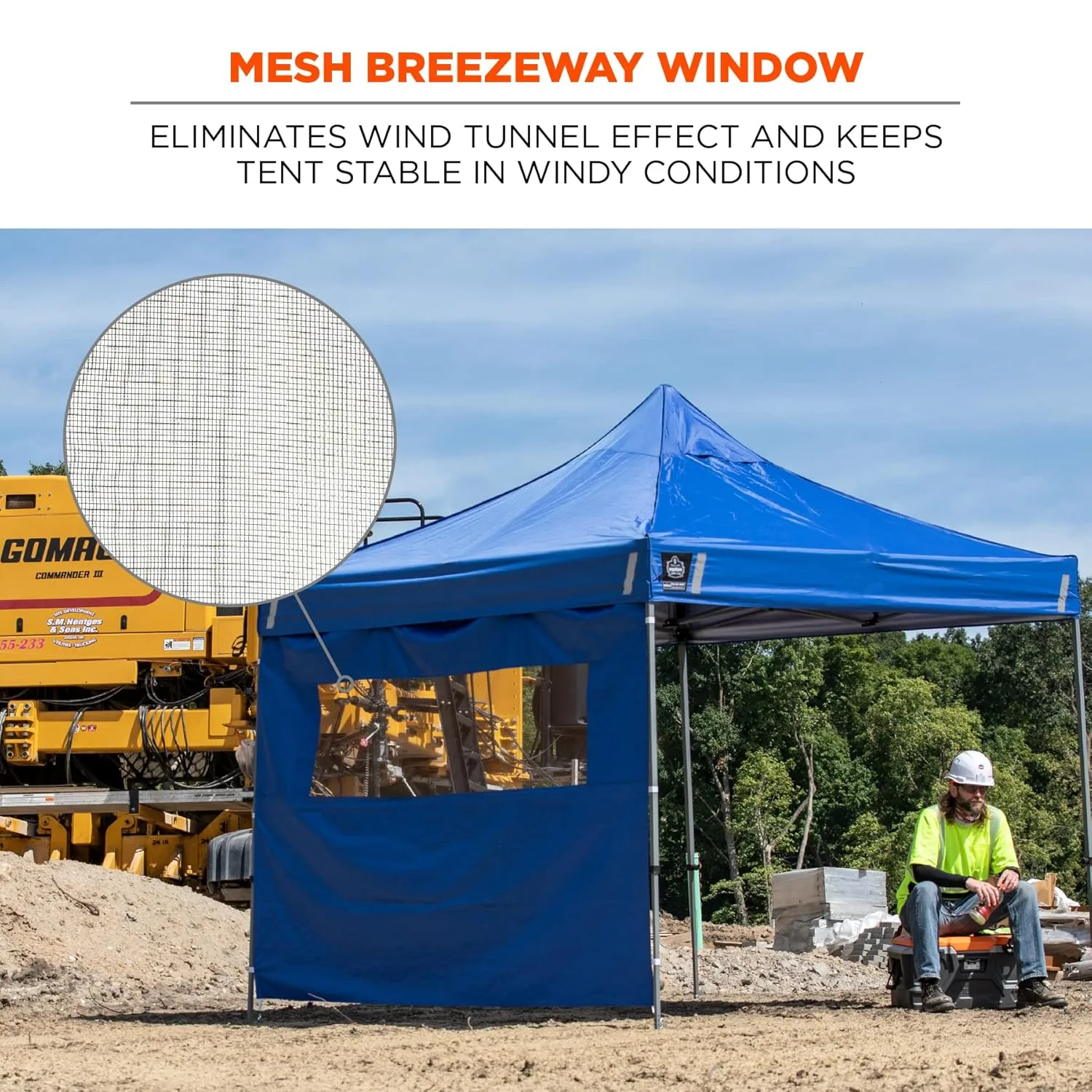 ERGODYNE SHAX 6092 Pop-Up Tent Sidewall with Mesh Window