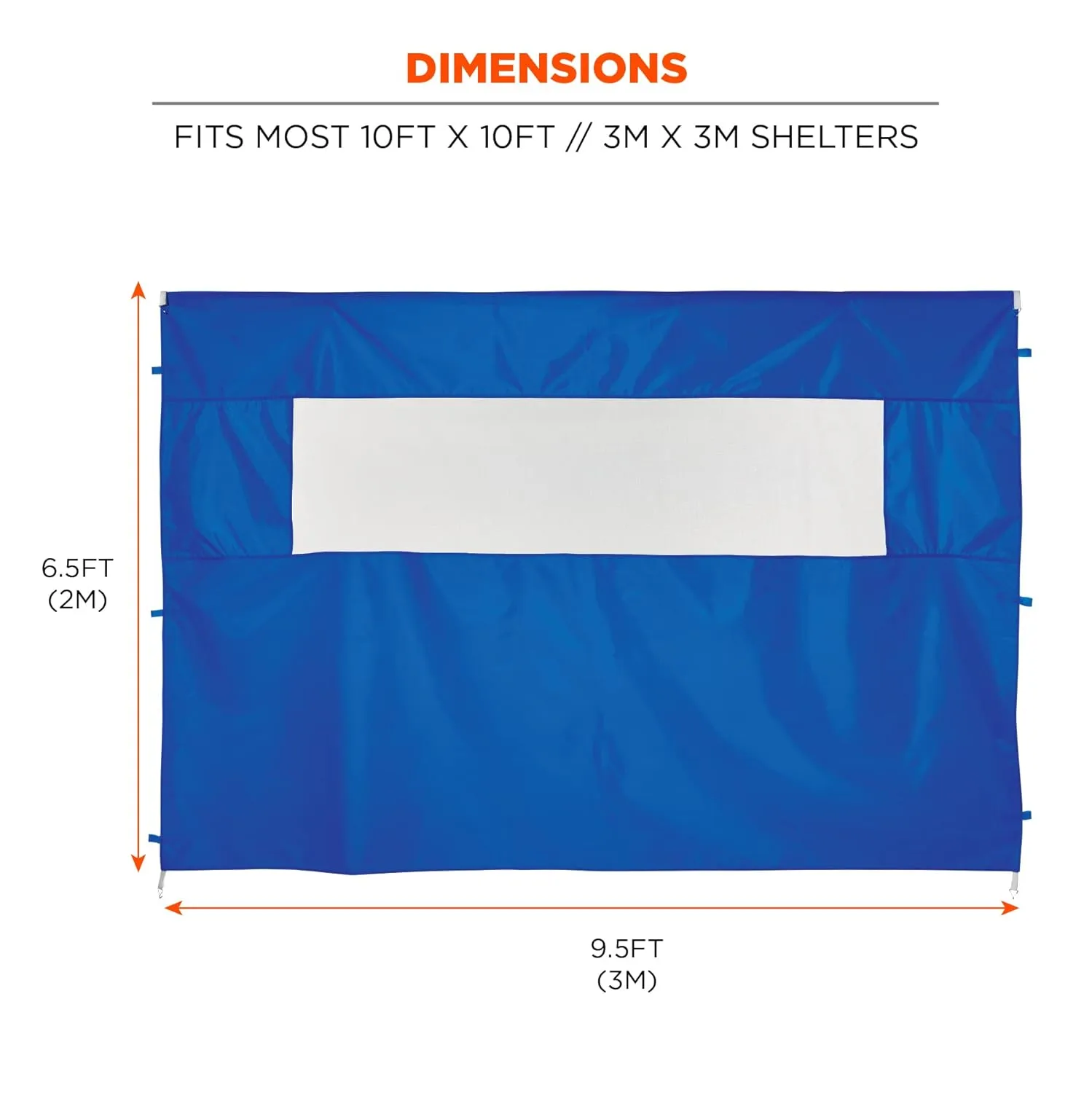 ERGODYNE SHAX 6092 Pop-Up Tent Sidewall with Mesh Window