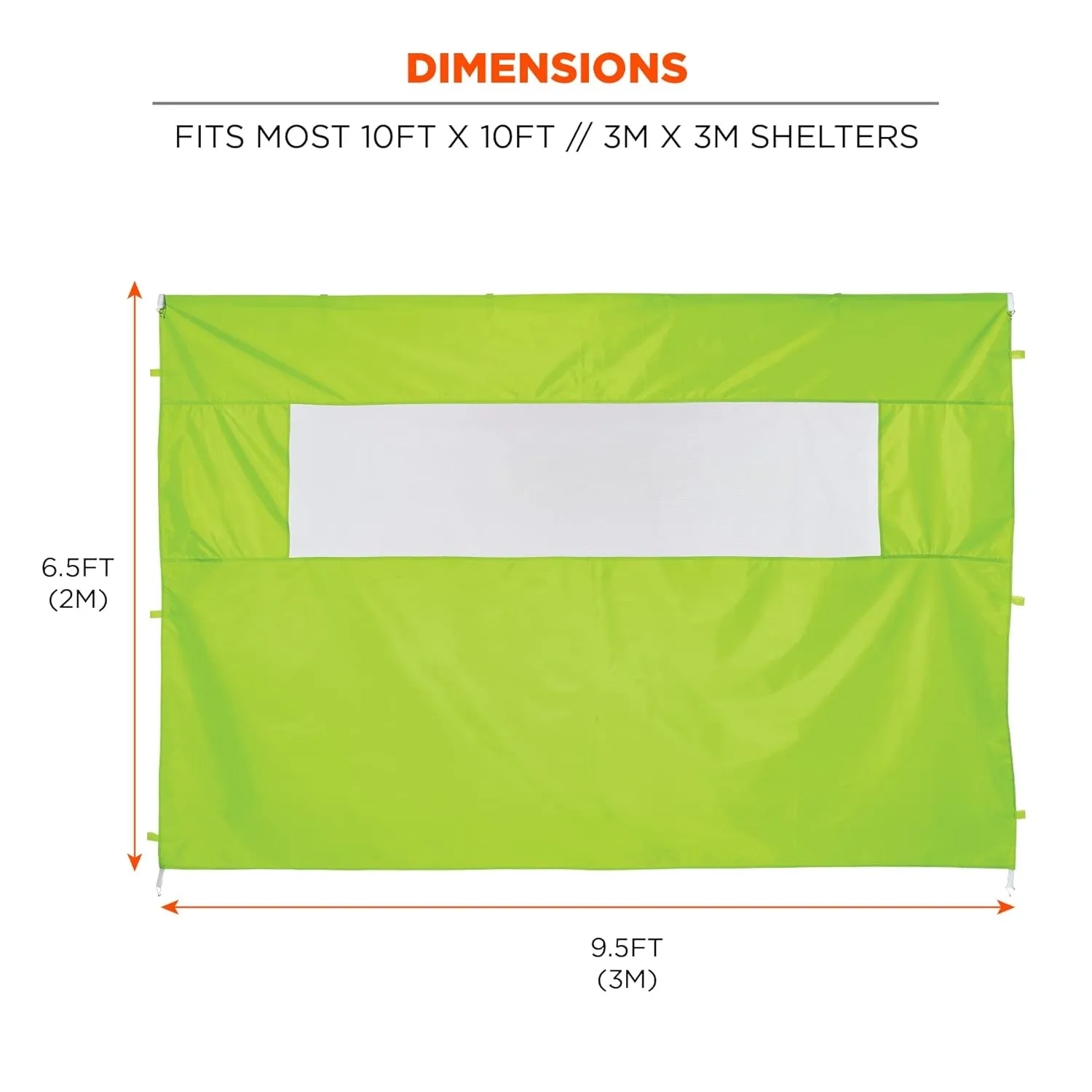 ERGODYNE SHAX 6092 Pop-Up Tent Sidewall with Mesh Window
