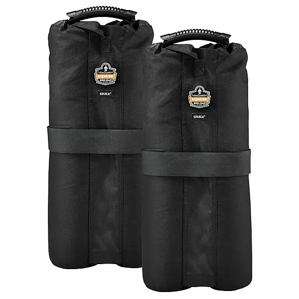 Weight Bags for Pop Up Canopy Tents or Umbrellas, Set of 2, Ergodyne SHAX 6094 , Black