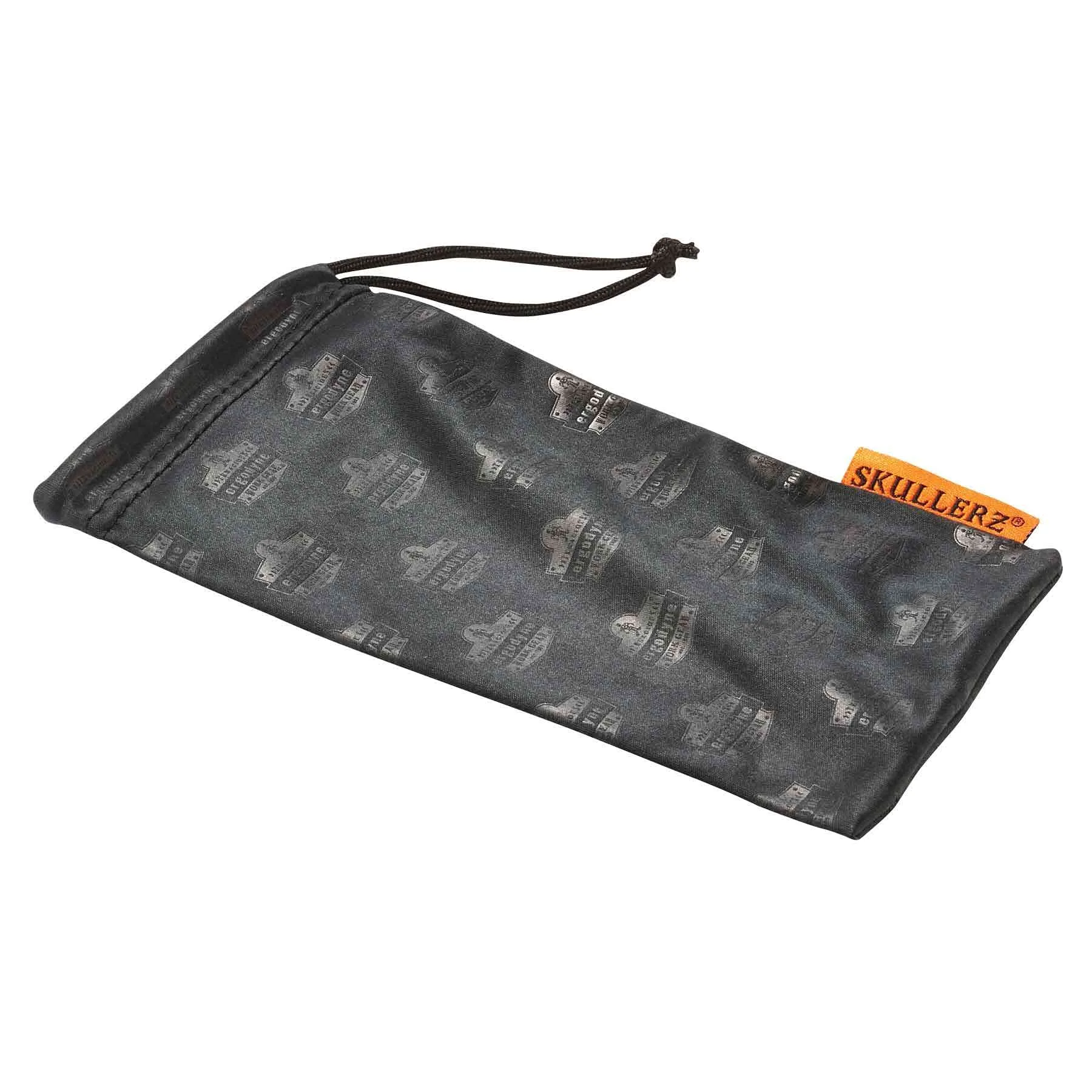 Ergodyne Skullerz 3218 Microfiber Cleaning Bags, Black - Pack of 12