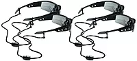 Ergodyne Skullerz 3251 Rope Slip-Fit EyeWear Lanyard, Black (Pack of 4)