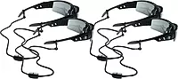 Ergodyne Skullerz 3251 Rope Slip-Fit EyeWear Lanyard, Black (Pack of 4)