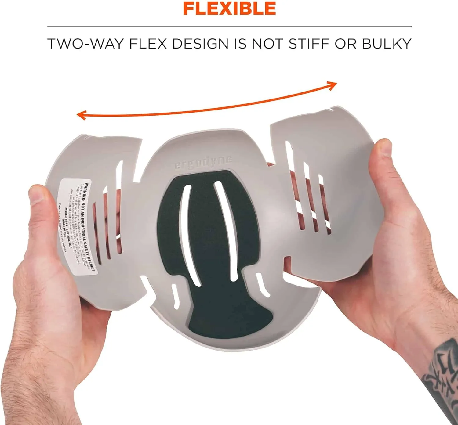Ergodyne Skullerz 8945 Universal Safety Bump Cap Insert, Lightweight, Fits Into Any Baseball Hat Each