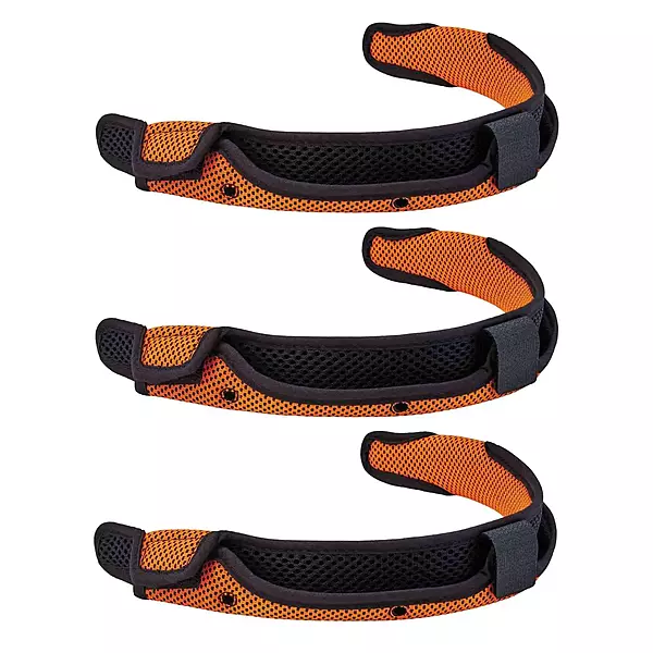 Ergodyne - 60194 Hard Hat Sweatband Replacement Pack (Includes 3), Skullerz 8984,Orange