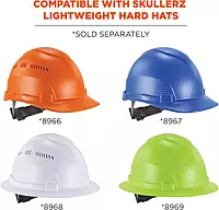 Ergodyne Skullerz 8986 6-Point Hard Hat Suspension Replacement, Gray