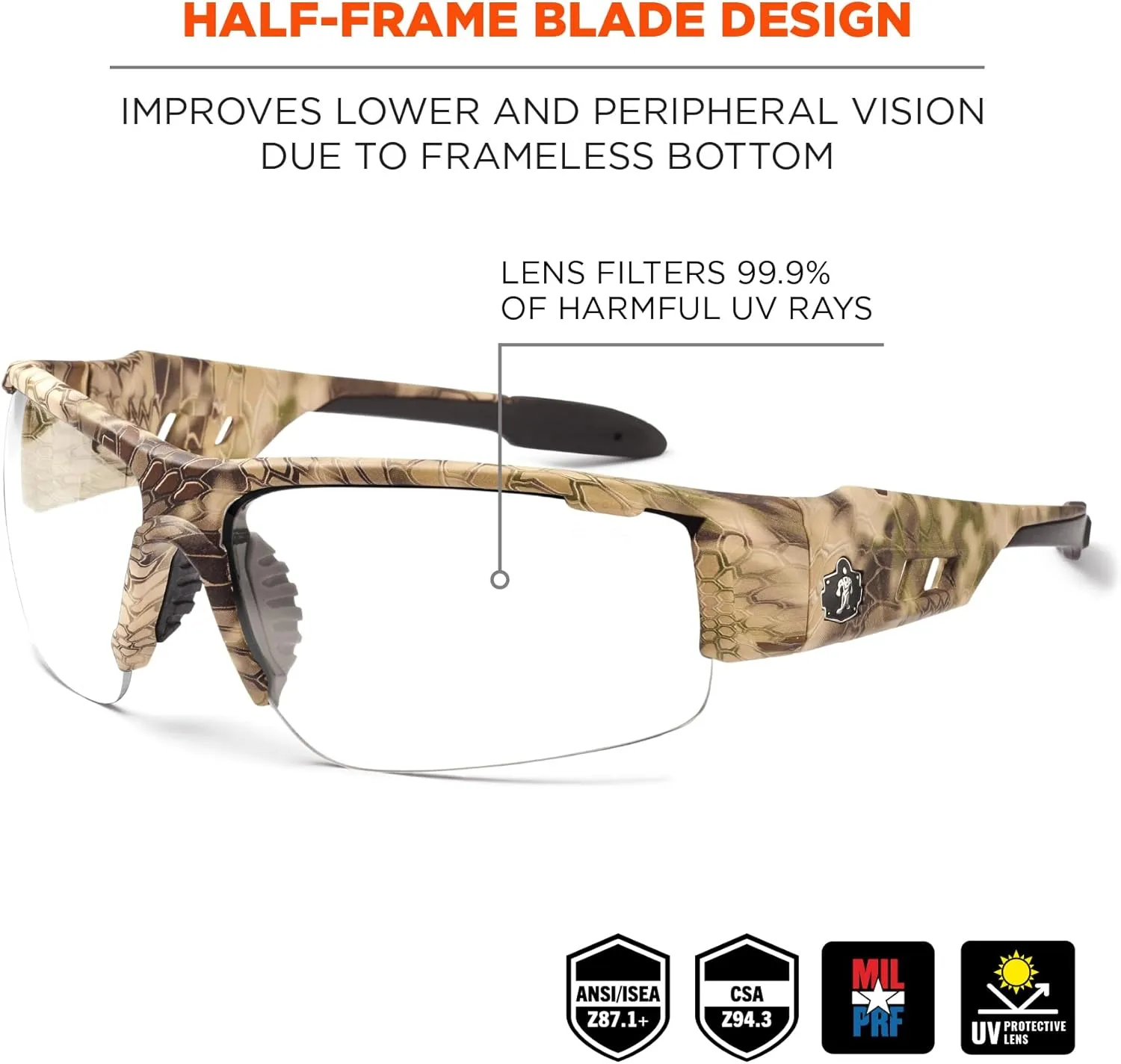 ERGODYNE Skullerz DAGR Safety Glasses
