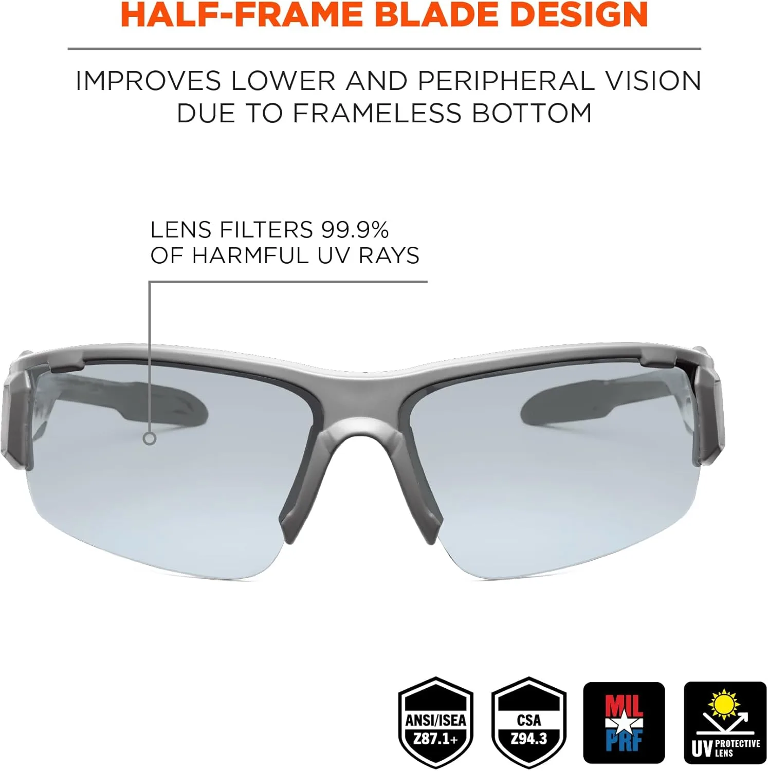 ERGODYNE Skullerz DAGR Safety Glasses