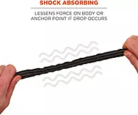 Ergodyne Squids 3100 Tool Lanyard with Single Carabiner and Adjustable Loop End, Standard Length Black