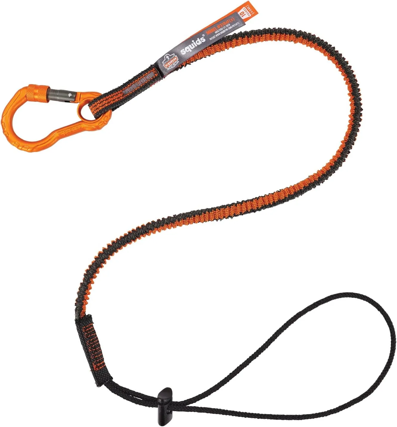 Ergodyne Squids 3104F(x) Tool Tethering Lanyard with Cinch Loop End, 10lbs