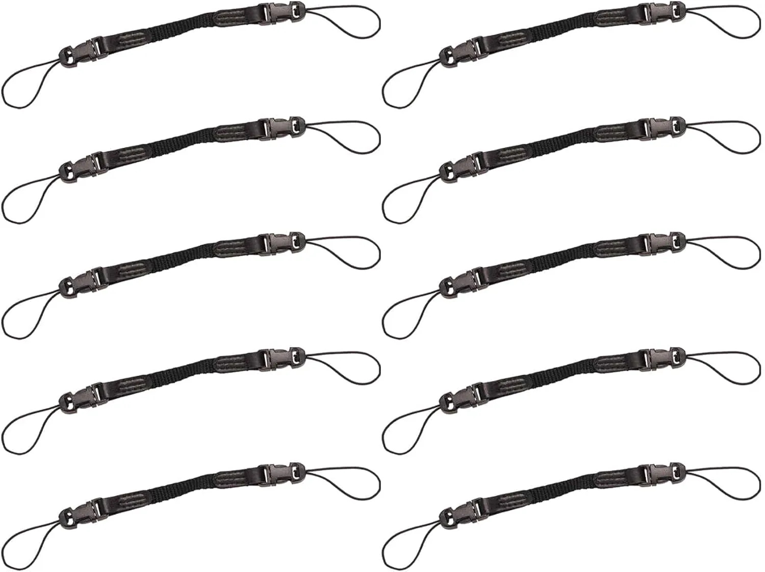 Ergodyne Squids 3136 Barcode Scanner Adaptor Straps, Carrying Strap for Bar Code Scanners, 10- Pack, Black