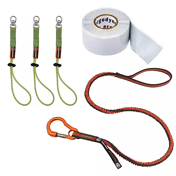 Ergodyne Squids 3182 Tool Tether Kit - 10lb (4.5kg) Orange/Gray