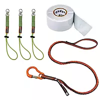 Ergodyne Squids 3182 Tool Tether Kit - 10lb (4.5kg) Orange/Gray