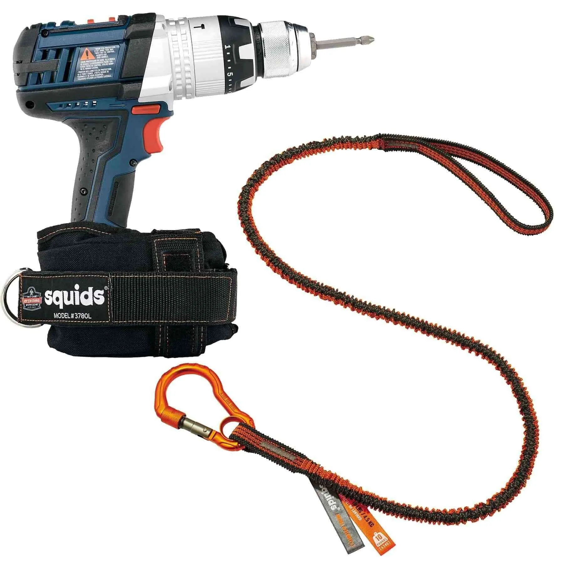 Ergodyne - 19661 Squids 3191 Power Tool Tethering Kit Power Tool Tethering - 10lbs