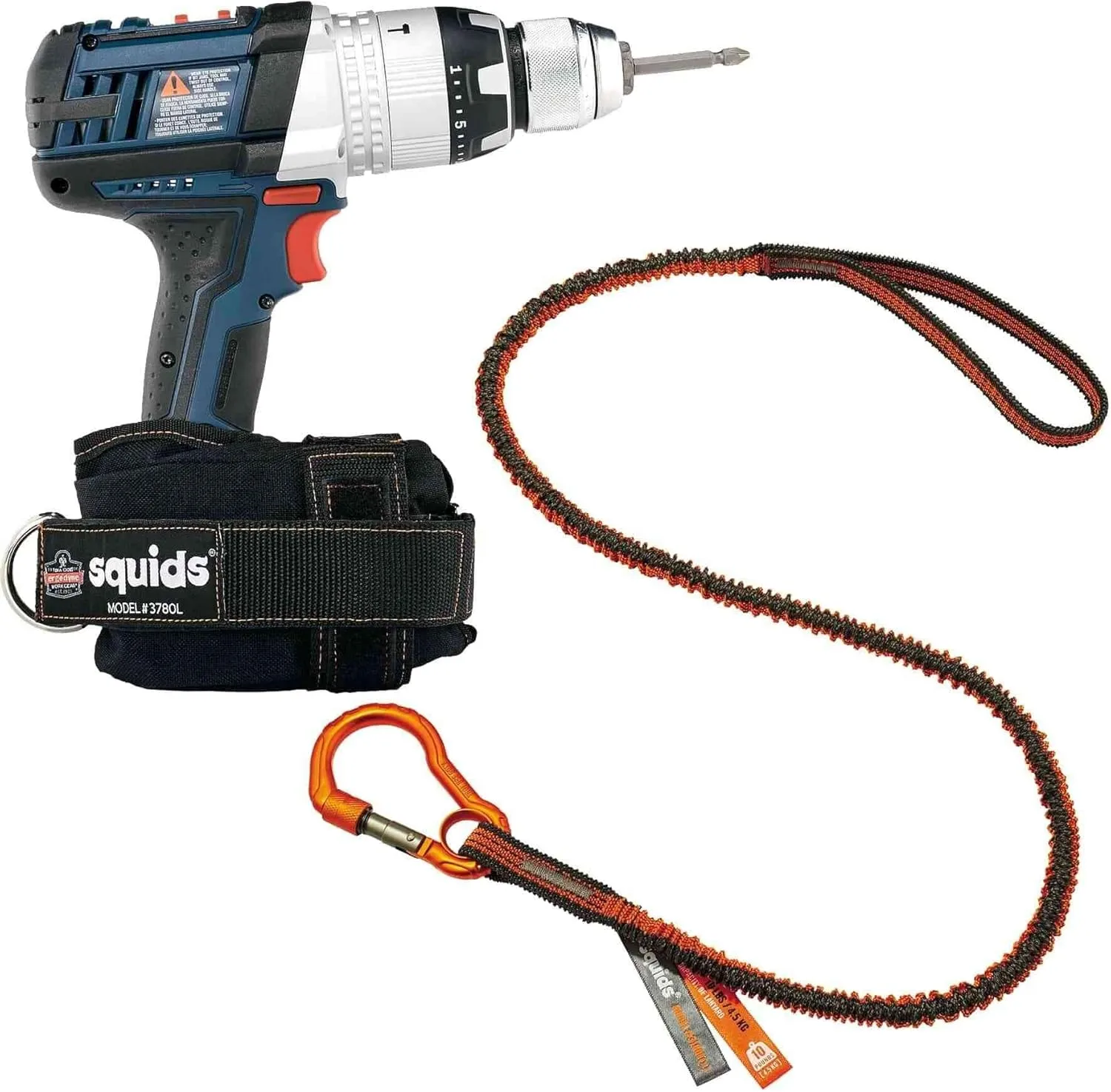 Ergodyne - 19661 Squids 3191 Power Tool Tethering Kit Power Tool Tethering - 10lbs