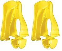Ergodyne Squids 3405 Glove Clip Holder with Belt Clip, Lime (Pack of 2)