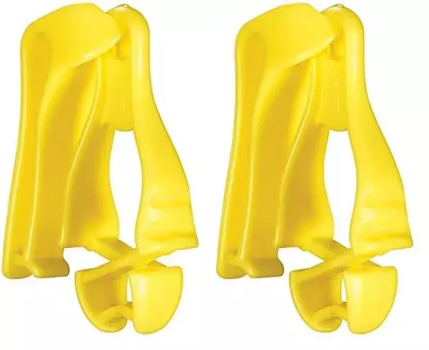 Ergodyne Squids 3405 Glove Clip Holder with Belt Clip, Lime (Pack of 2)