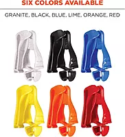 Ergodyne Squids 3405 Glove Clip Holder with Belt Clip, Lime (Pack of 2)