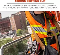 Ergodyne Squids 3405 Glove Clip Holder with Belt Clip, Lime (Pack of 2)