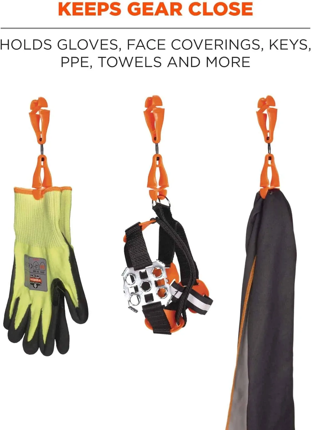 Ergodyne Squids 3420 Swiveling Dual-Clip Glove Holder